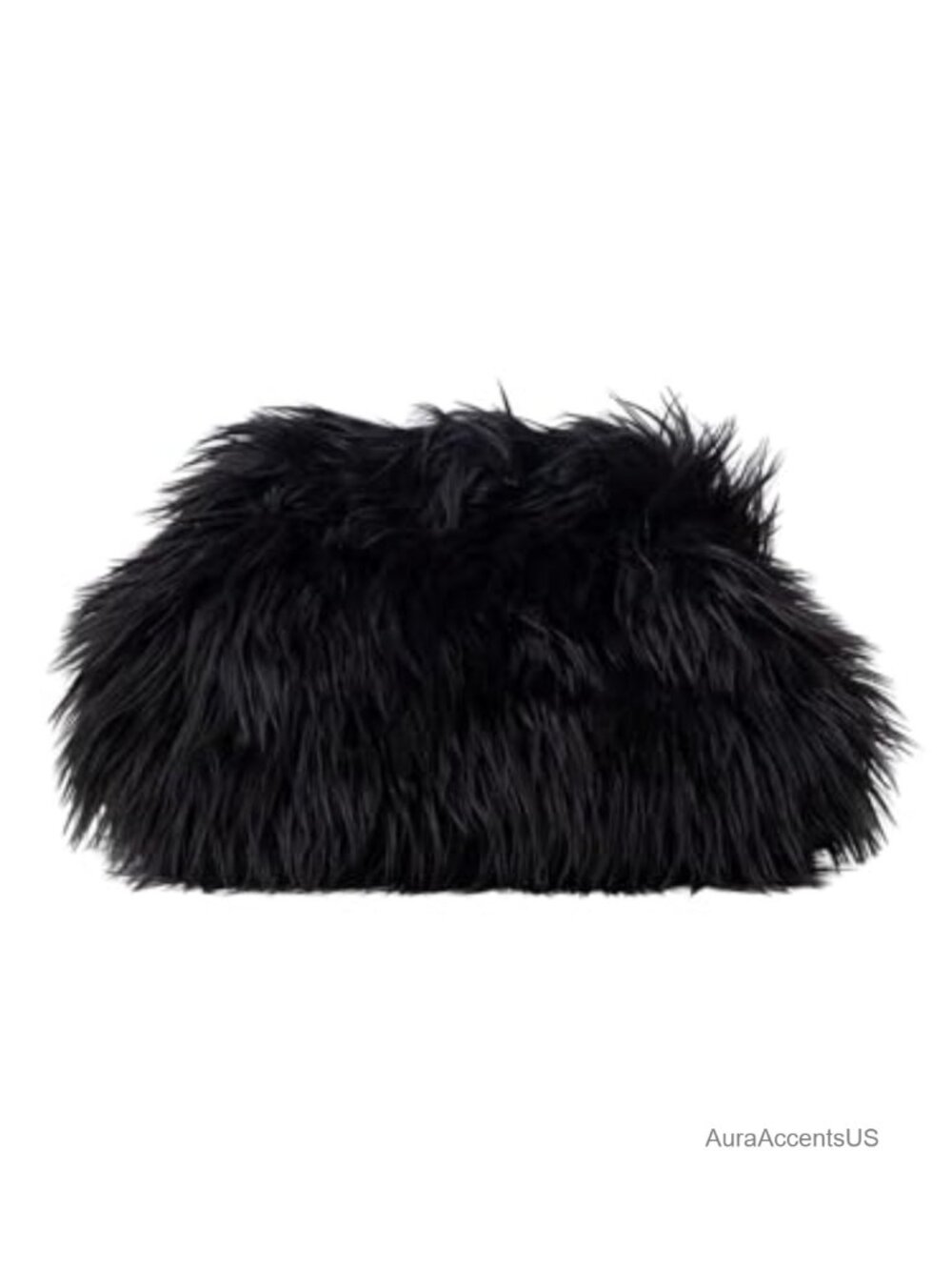 Fuzzy Faux Fur Clutch Purses Y2k Plush Evening Bag Kiss Lock